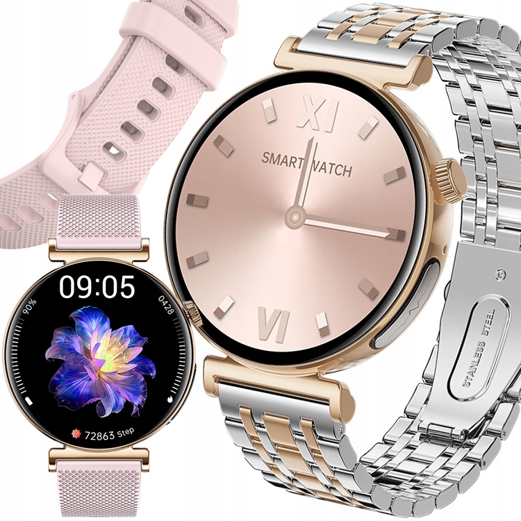 Smartwatch JG Smart Cardiowatch Glucose ECG Amoled Polish Menu JS02 gold + 3 ďalšie produkty